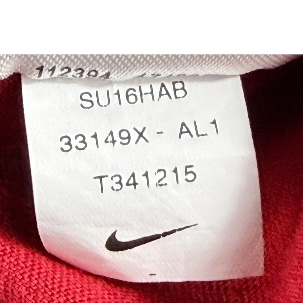 Nike Alabama Crimson Tide Kids XS Red Black Mesh Sleeve Jersey T-Shirt SU16HAB